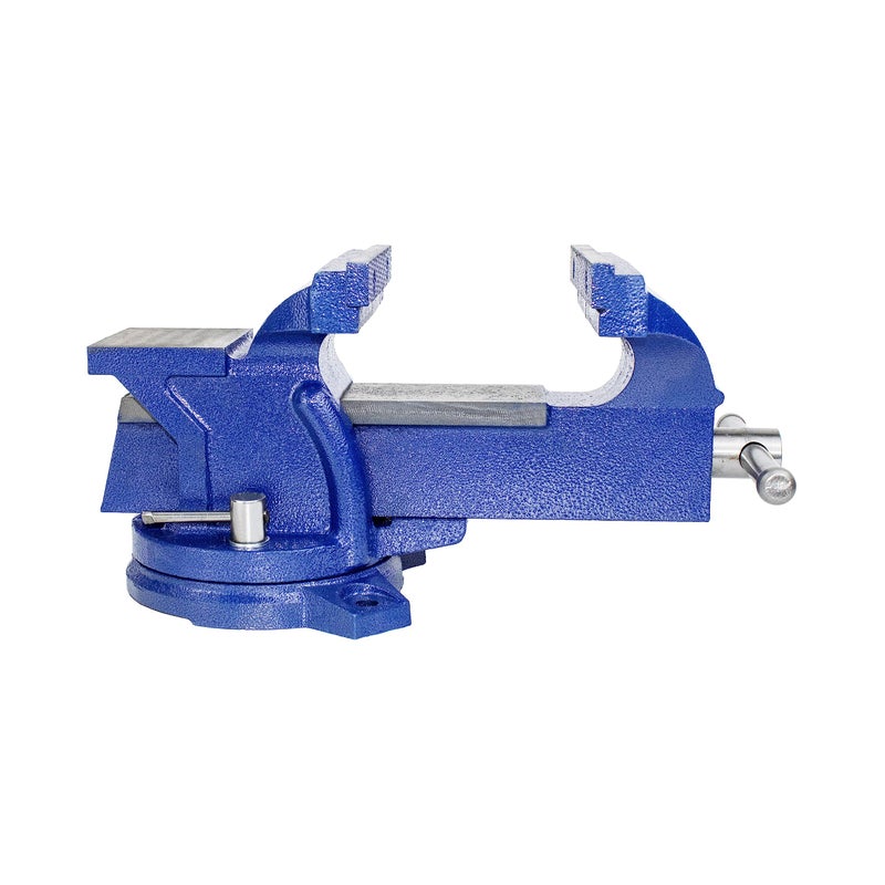 HFS(R) 4"" Heavy Duty Bench Vise Anvil with 360? Swivel Locking Base Desktop Clamp - FS Blue Design - Image 5